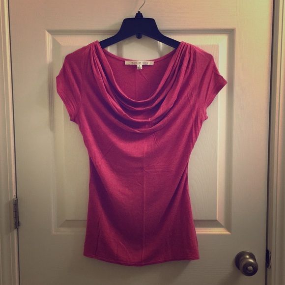 Max Studio Short Sleeve Draped T-Shirt Small S - Picture 1 of 5